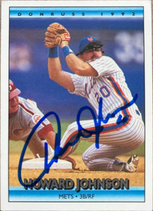 Howard Johnson Autographed 1992 Donruss #341