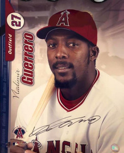 SOLD 6820 Vladimir Guerrero Autographed Los Angeles Angels of Anaheim 16 x 20 Photo