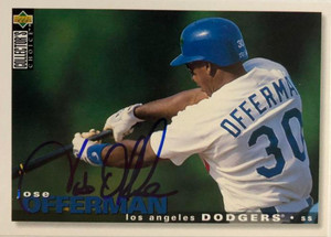Jose Offerman Autographed 1995 Collector's Choice #221