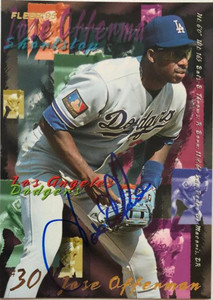 Jose Offerman Autographed 1995 Fleer Update #U-176