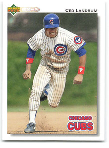 1992 Upper Deck #50 Ced Landrum VG Chicago Cubs 