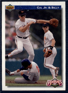 1992 Upper Deck #82 Cal Ripken Jr./Billy Ripken VG Baltimore Orioles 