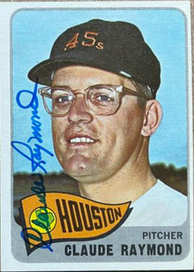 Claude Raymond Autographed 1965 Topps #48