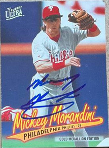 Mickey Morandini Autographed 1997 Fleer Ultra Gold Medallion #G253