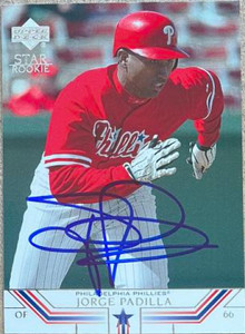 Jorge Padilla Autographed 2002 Upper Deck #534 Jorge Padilla Autographed 2002 Upper Deck #534