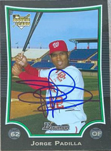 Jorge Padilla Autographed 2009 Bowman Draft Picks & Prospects #BDP10 Jorge Padilla Autographed 2009 Bowman Draft Picks & Prospects #BDP10