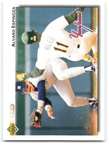 1992 Upper Deck #119 Alvaro Espinoza VG New York Yankees 