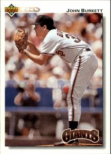 1992 Upper Deck #148 John Burkett VG San Francisco Giants 