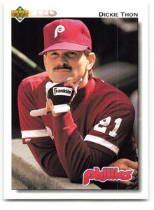 1992 Upper Deck #150 Dickie Thon VG Philadelphia Phillies 