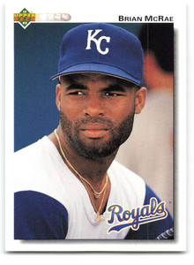 1992 Upper Deck #157 Brian McRae VG Kansas City Royals 