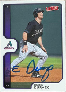 Erubiel Durazo Autographed 2002 Upper Deck Victory #331 Erubiel Durazo Autographed 2002 Upper Deck Victory #331