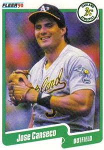 1990 Fleer #3 Jose Canseco VG Oakland Athletics 
