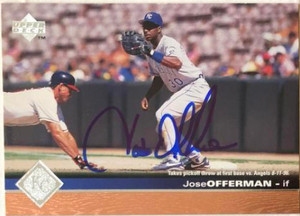 Jose Offerman Autographed 1997 Upper Deck #391