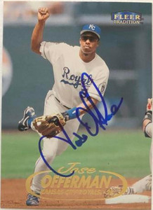 Jose Offerman Autographed 1998 Fleer Tradition #557