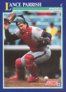 1991 Score #37 Lance Parrish VG California Angels 