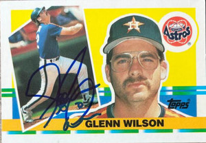 Glenn Wilson Autographed 1990 Topps Big #320