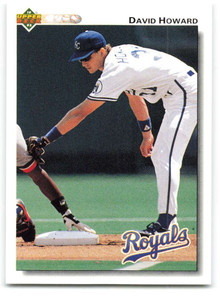 1992 Upper Deck #216 David Howard VG Kansas City Royals 