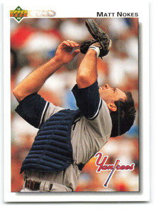 1992 Upper Deck #295 Matt Nokes VG New York Yankees 