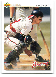 1992 Upper Deck #304 Mike Heath VG Atlanta Braves 
