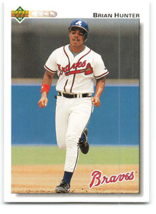 1992 Upper Deck #366 Brian Hunter VG Atlanta Braves 