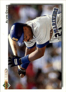1992 Upper Deck #386 Alvin Davis VG Seattle Mariners 