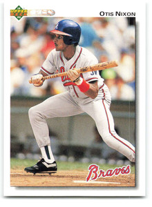 1992 Upper Deck #451 Otis Nixon VG Atlanta Braves 