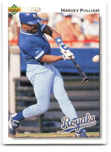 1992 Upper Deck #457 Harvey Pulliam VG Kansas City Royals 