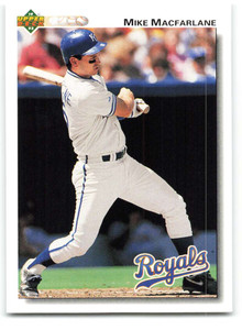 1992 Upper Deck #497 Mike Macfarlane VG Kansas City Royals 