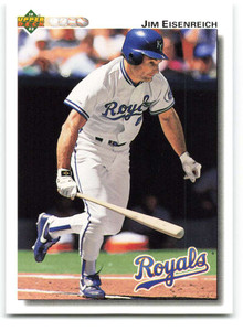 1992 Upper Deck #539 Jim Eisenreich VG Kansas City Royals 