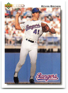 1992 Upper Deck #578 Kevin Brown VG Texas Rangers 