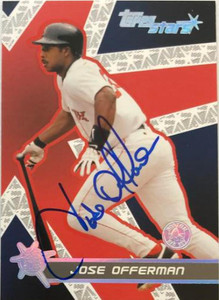 Jose Offerman Autographed 2001 Topps Stars #82