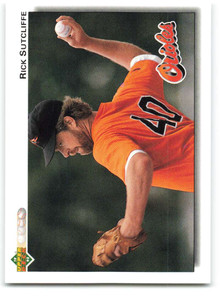 1992 Upper Deck #708 Rick Sutcliffe VG Baltimore Orioles 