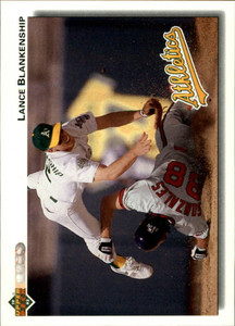 1992 Upper Deck #749 Lance Blankenship VG Oakland Athletics 