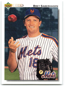 1992 Upper Deck #751 Bret Saberhagen VG New York Mets 