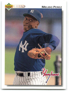 1992 Upper Deck #799 Melido Perez VG New York Yankees 