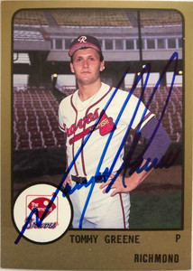 Tommy Greene Autographed 1988 Richmond Braves Pro Cards #2