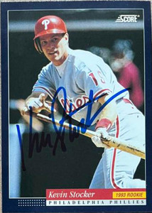 Kevin Stocker Autographed 1994 Score #619