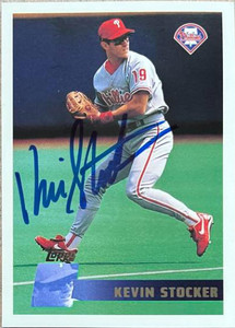 Kevin Stocker Autographed 1996 Topps #44