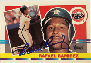 Rafael Ramirez Autographed 1990 Topps Big #183
