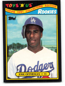 1991 Topps Toys R Us Rookies #23 Jose Offerman NM_MT Los Angeles Dodgers 