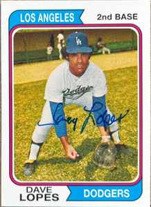 Davey Lopes Autographed 2005 Topps Rookie Cup Reprints #30