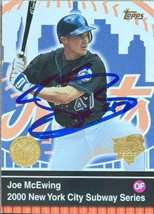 Joe McEwing Autographed 2000 Topps Subway Series #15