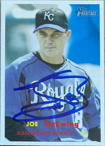 Joe McEwing Autographed 2006 Topps Heritage #431
