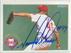 Tommy Greene Autographed 1994 Fleer #589