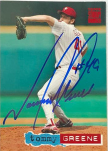 Tommy Greene Autographed 1994 Stadium Club #705