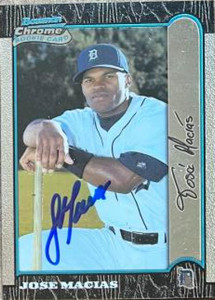 Jose Macias Autographed 1999 Bowman Chrome #309