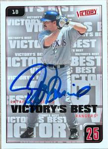 Rafael Palmeiro Autographed 2001 Upper Deck Victory #660
