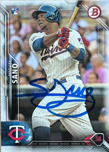 Miguel Sano Autographed 2016 Bowman #140