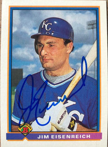 Jim Eisenreich Autographed 1991 Bowman #304