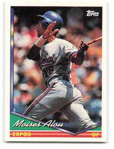 1994 Topps #50 Moises Alou VG Montreal Expos 